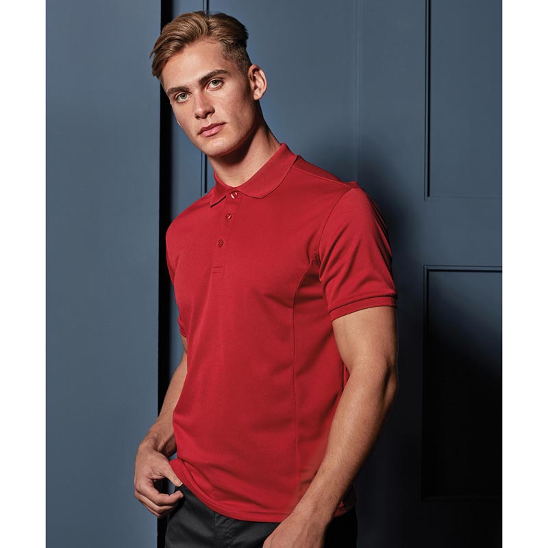 Coolchecker® plus piqué polo with CoolPlus® - Red* S